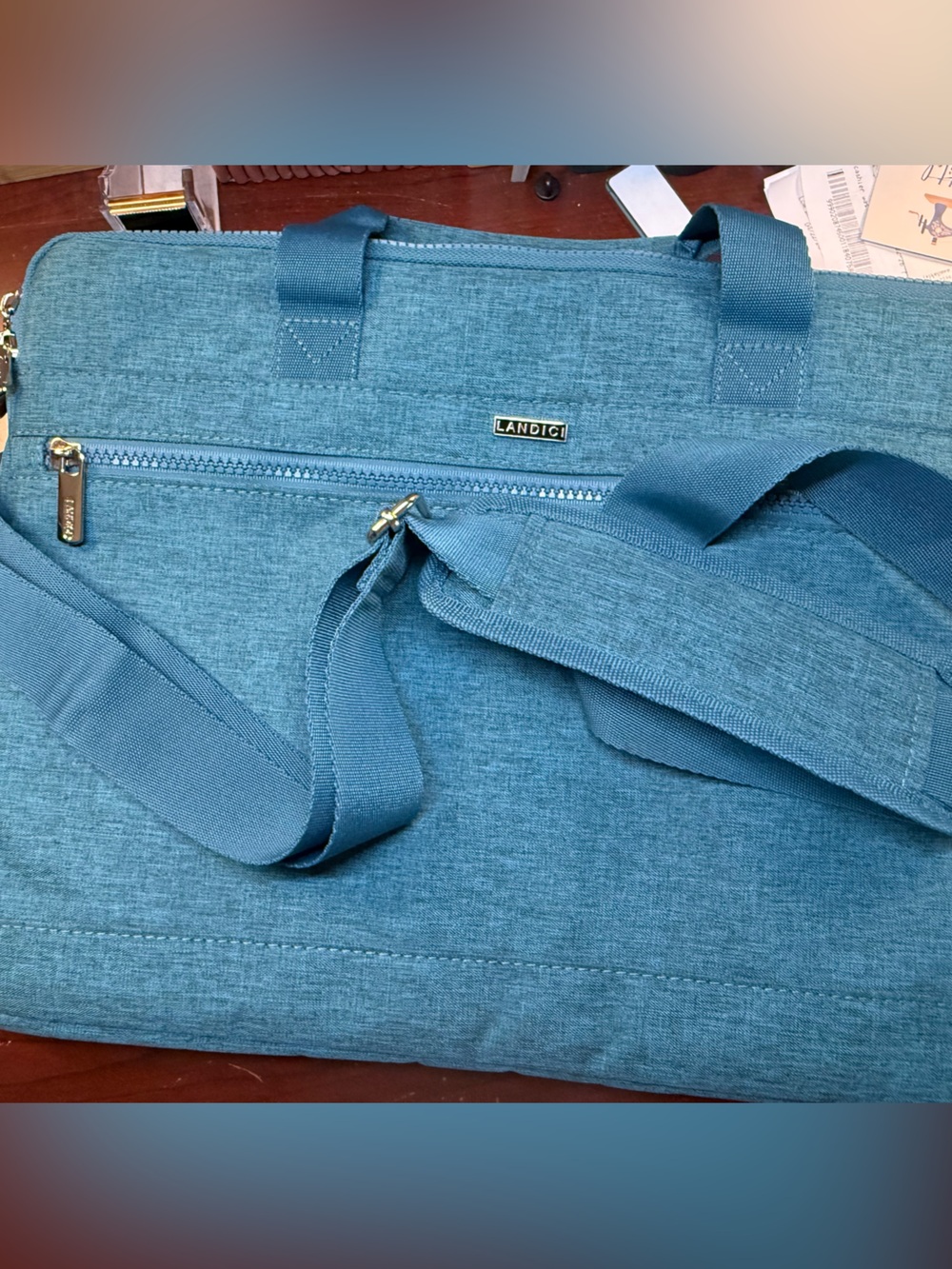 Landici Teal Women’s laptop/ messenger Bag